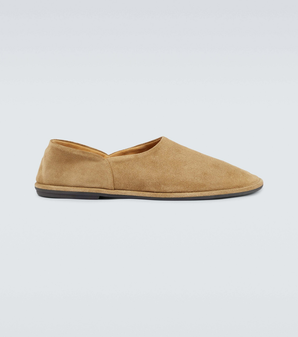 The Row Canal slip on suede shoes The Row