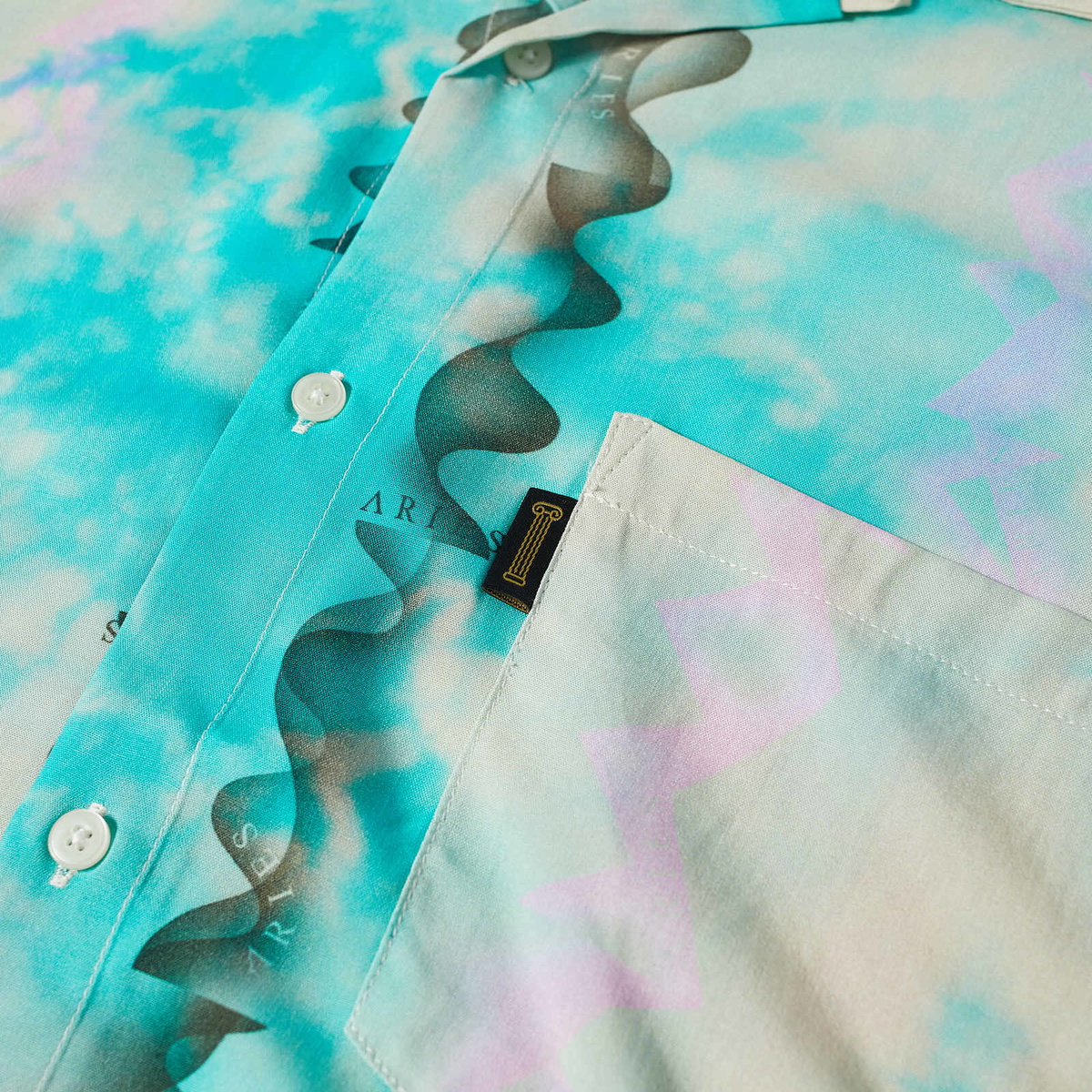 Aries Dune Hawaiian Shirt in Alabaster