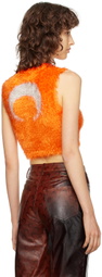 Marine Serre Orange Puffy Vest