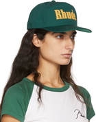 Rhude Green Twill Logo Cap