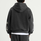 God Made Men's GM Logo Zip Hoodie in Washed Grey
