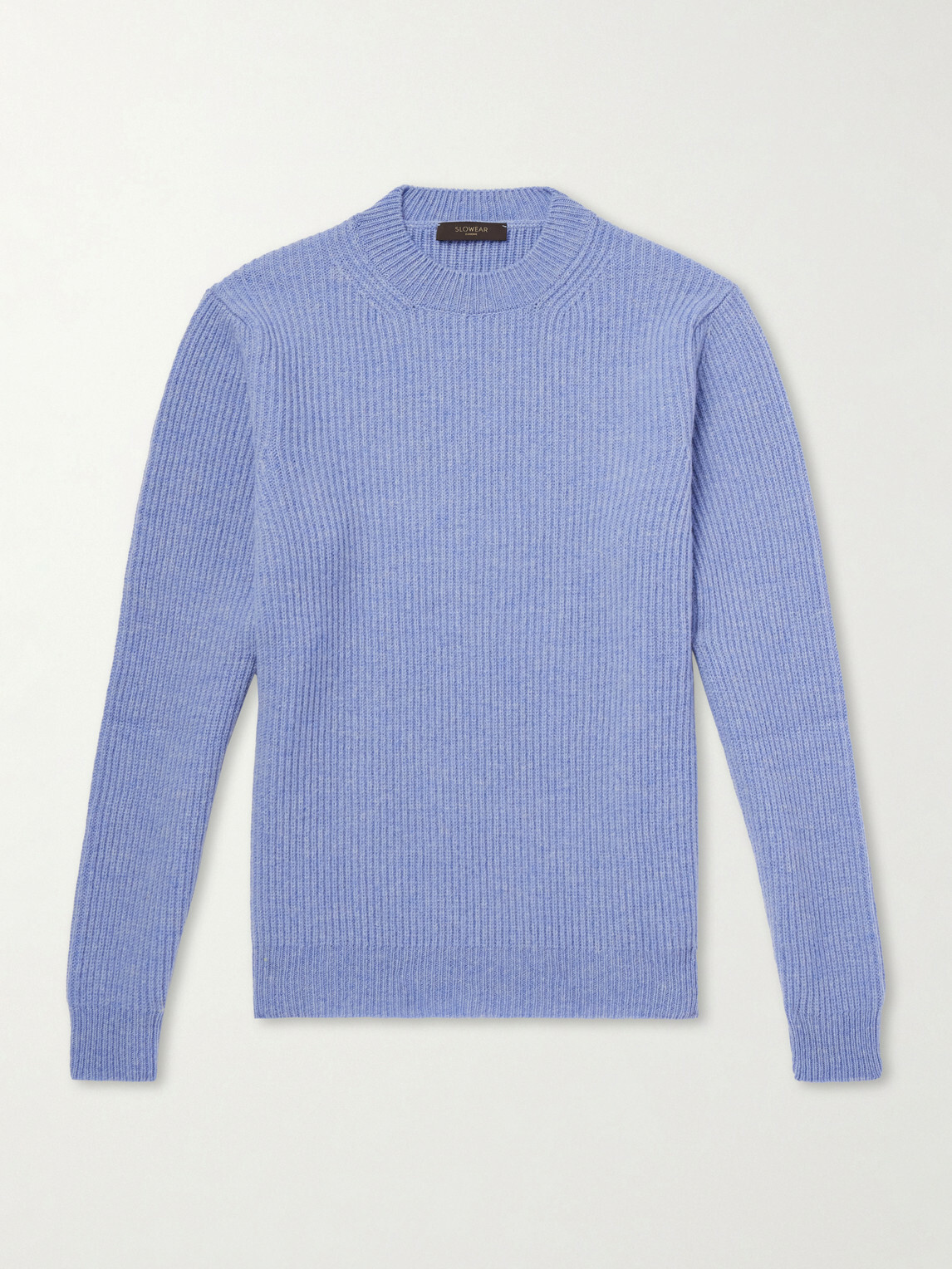 Slowear - Slim-Fit Ribbed Wool Sweater - Blue