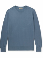 Canali - Slim-Fit Cotton Sweater - Blue