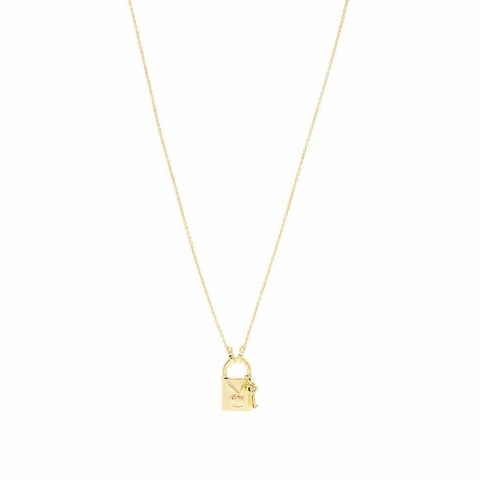 Photo: Oceanus Women's Lock & Key Playboy Necklace in Gold