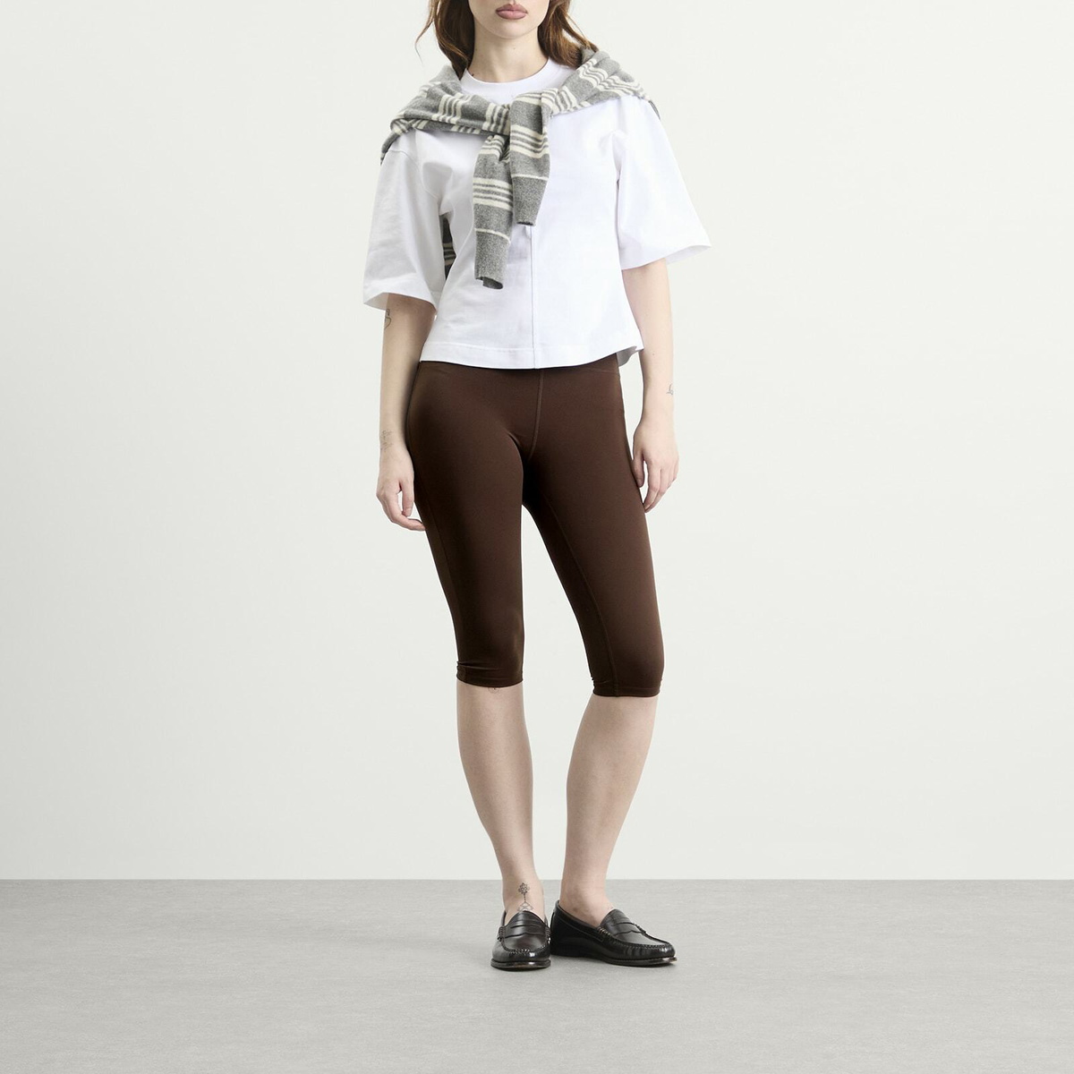 TALA Women's Capri Leggings in Chestut Brown
