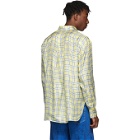 Marni Yellow Silk Check Shirt