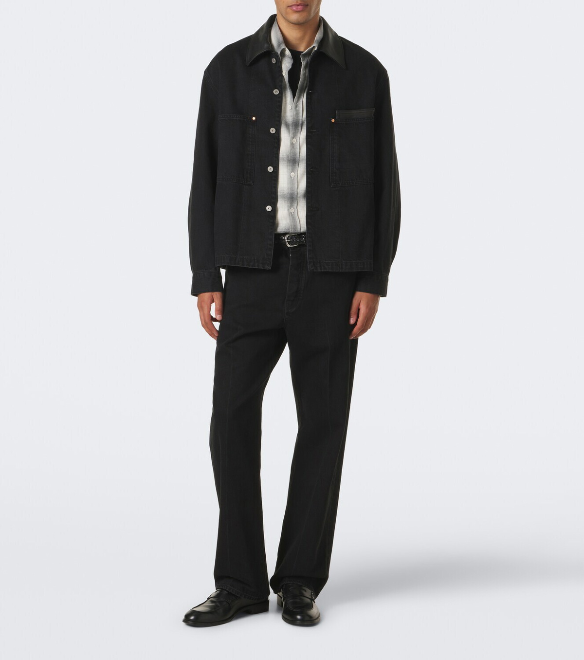 Sunspel Checked cotton flannel shirt