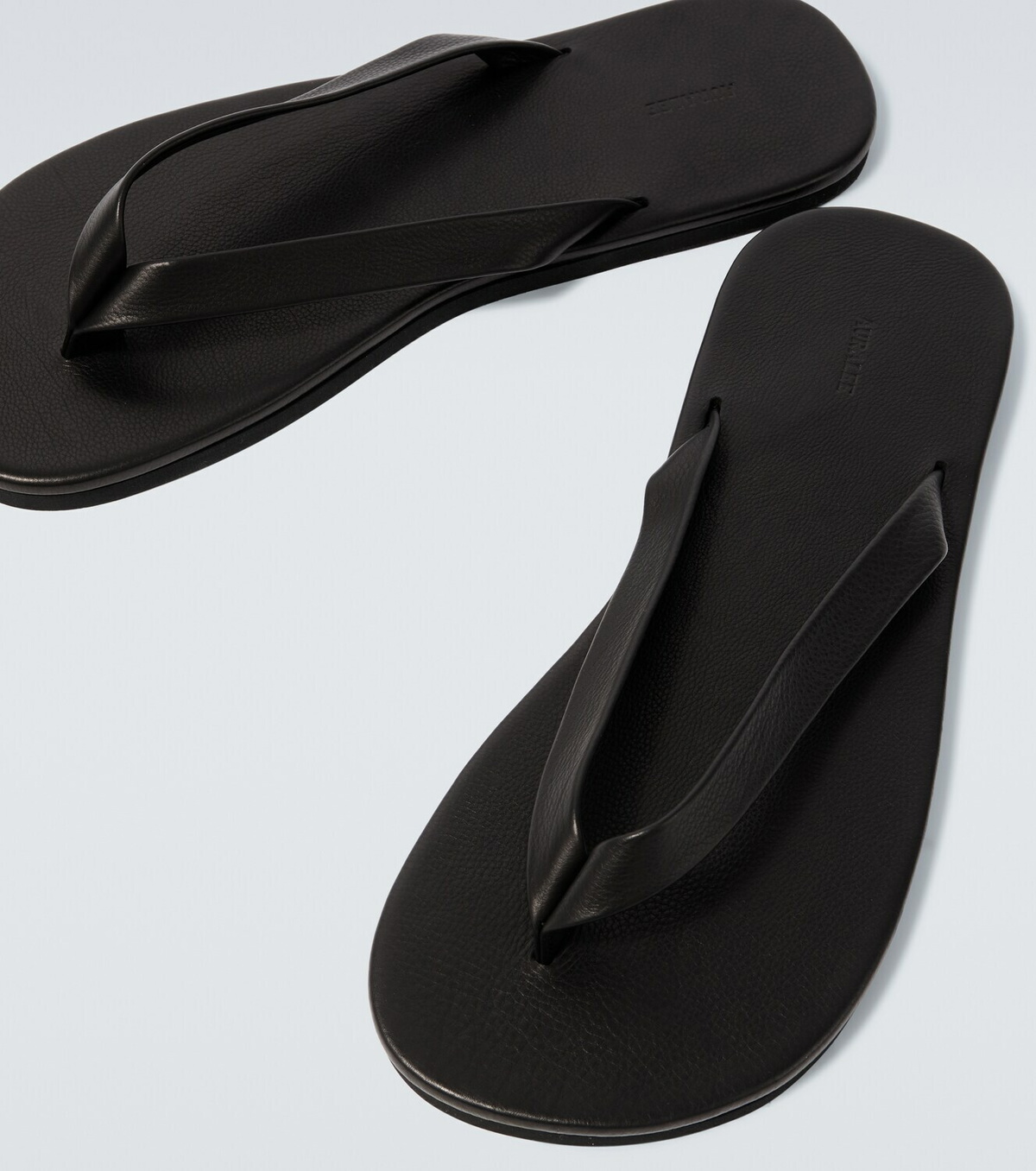 Auralee Leather thong sandals
