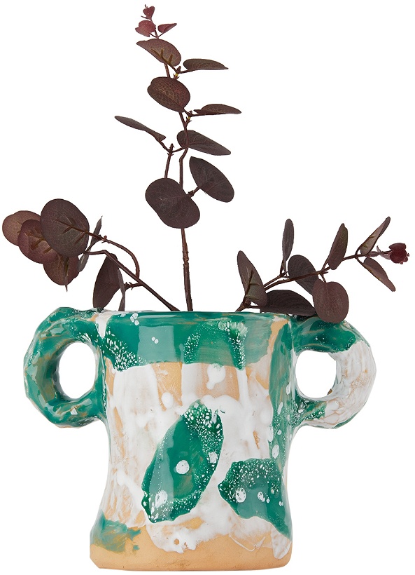 Photo: Niko June Green & White Ceramic Studio 01 Vase