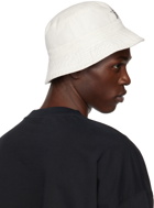 We11done White Logo Bucket Hat