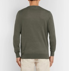 Brunello Cucinelli - Linen and Cotton-Blend Sweater - Army green