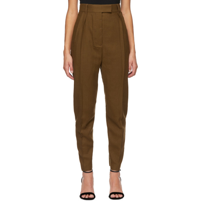 Photo: Haider Ackermann Brown Wool Meditation Trousers