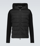 Moncler - Bi-fabric hooded cardigan