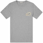 Moncler Men's Multi Logo T-Shirt in Grey Marl