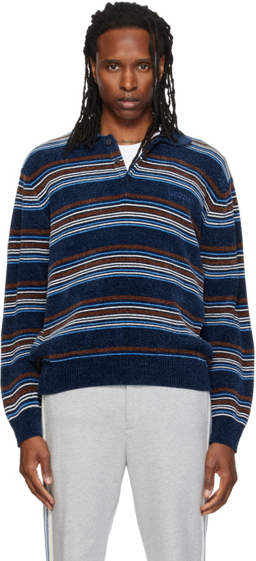 Photo: Solid Homme Navy Striped Polo