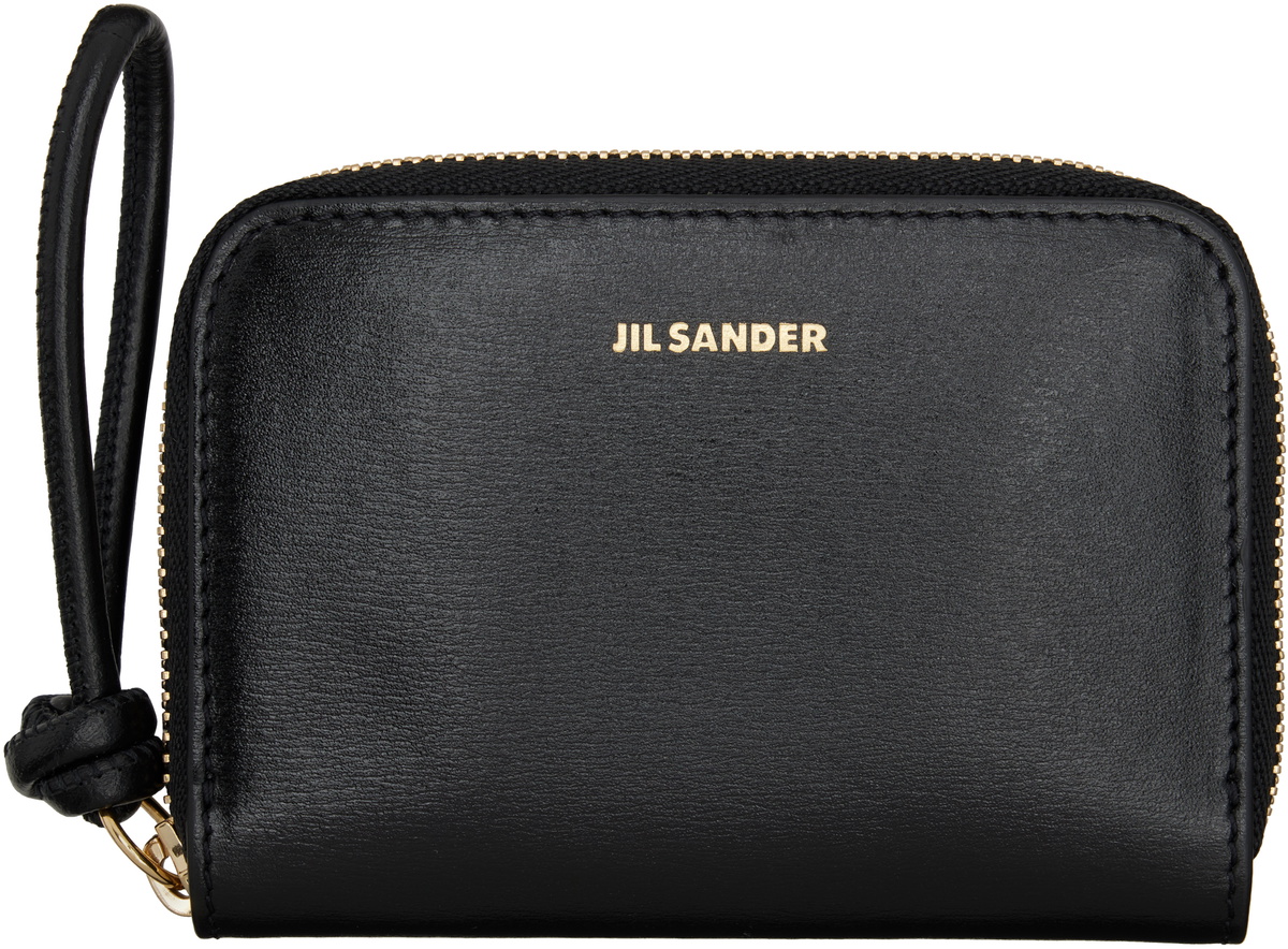 Jil Sander Black Giro Small Coin Pouch Jil Sander