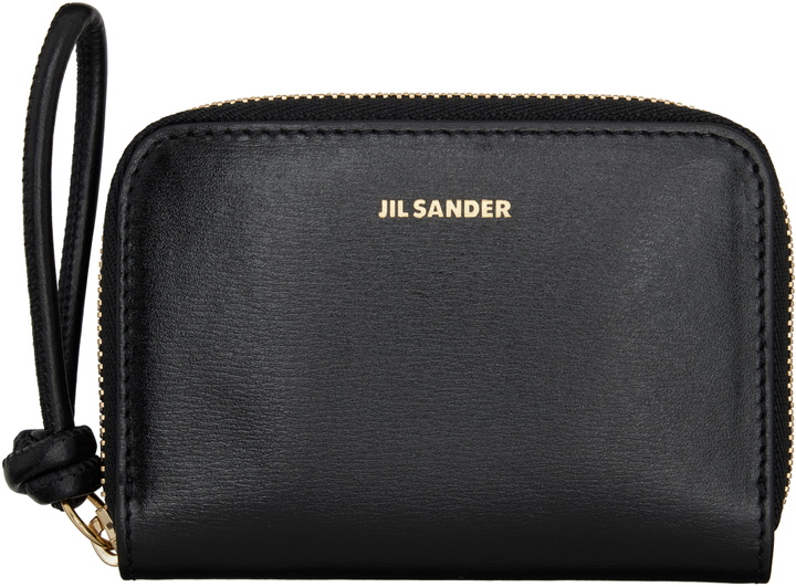 Photo: Jil Sander Black Giro Small Coin Pouch