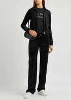 Juicy Couture Lieu Logo Velour Track Jacket Black