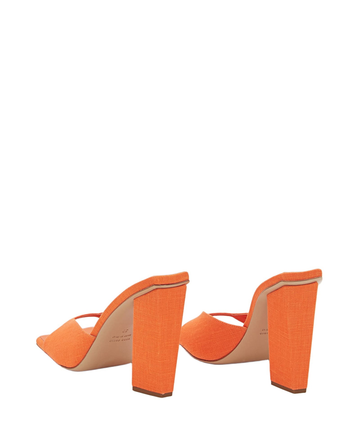 GIA BORGHINI 115mm Rosie 14 Linen Mules