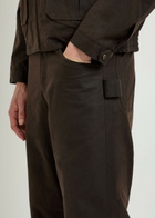 Bode Knolly Brook Straight-leg Waxed Cotton Trousers Brown
