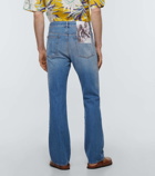 Valentino Archival print mid-rise jeans