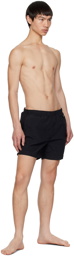 C.P. Company Black Garment-Dyed Swim Shorts