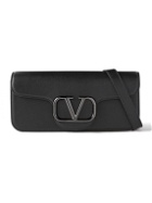 Valentino - Valentino Garavani Logo-Embellished Leather Messenger Bag