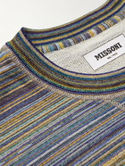 Missoni - Striped Cotton Sweatshirt - Blue