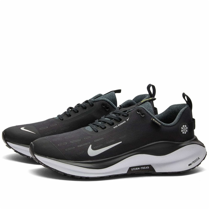 Photo: Nike Running Men's Nike Infinity Run 4 ReactX Gore-Tex Sneakers in Black/White