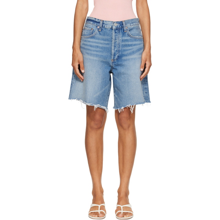 Photo: AGOLDE Blue Indra Denim Shorts
