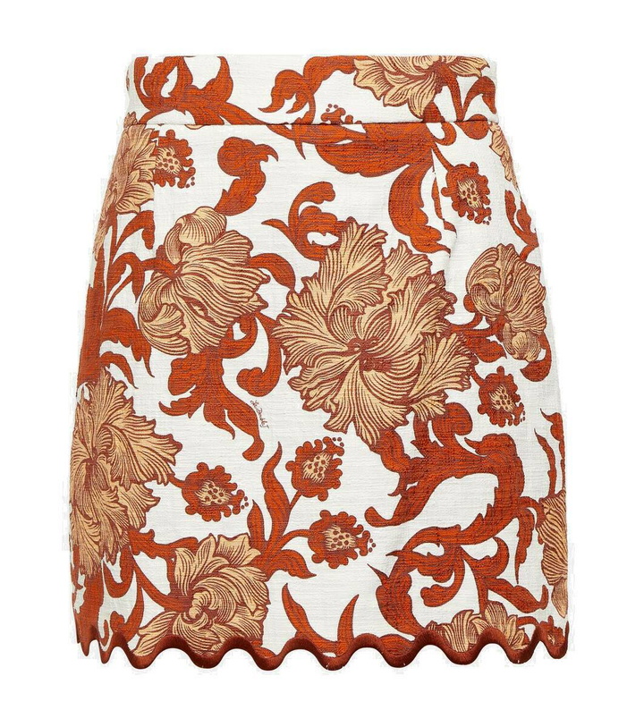 Photo: La DoubleJ Baia floral cotton miniskirt