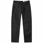 Neighborhood Men's Rigid Denim Jeans in Black