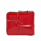 Comme des Garçons Wallet SA7100RH Reversed Hem Wallet in Red 