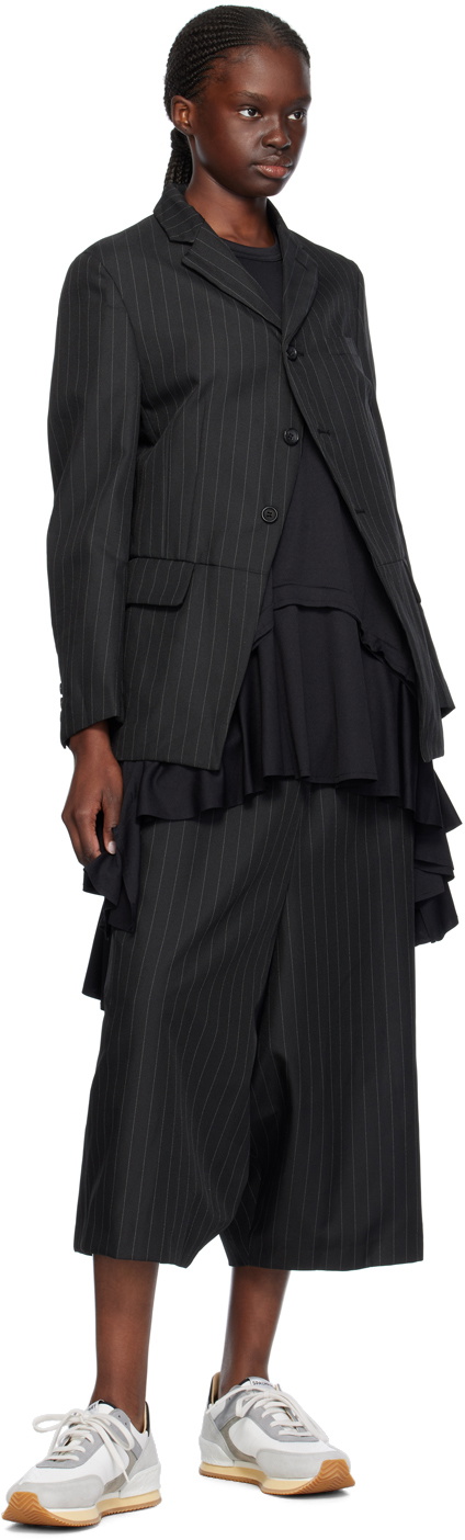 Comme des Garçons Comme des Garçons Black Pinstripe Blazer