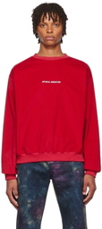 PALMER Red Cotton Sweatshirt