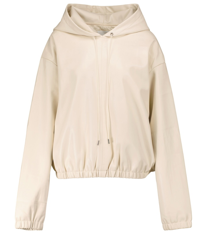 Photo: The Frankie Shop - Agata faux leather hoodie