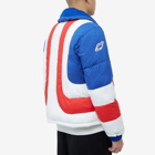 Casablanca Men's Curve Panel Puffer Jacket in Red/White/Blue