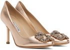 Manolo Blahnik Copper Hangisi Heels