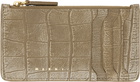 Marni Brown Zipped Card Holder