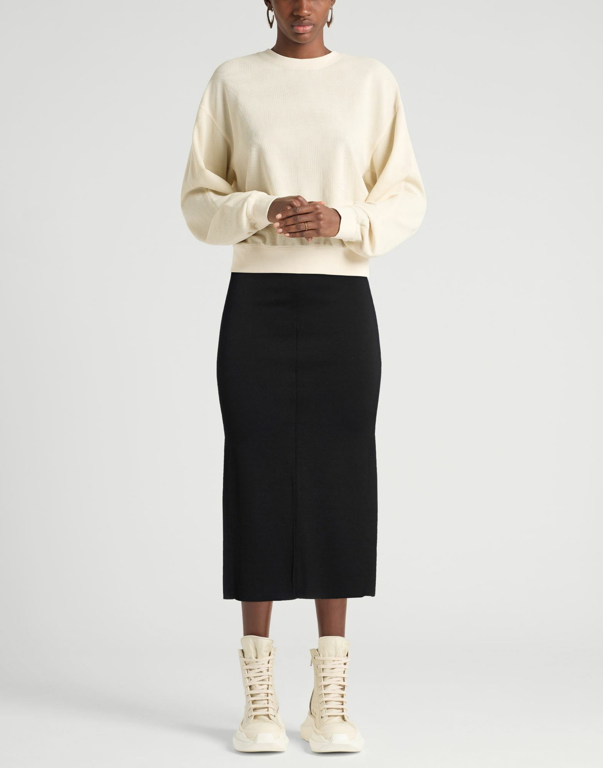 Thom Krom Womens Midi skirt in Black