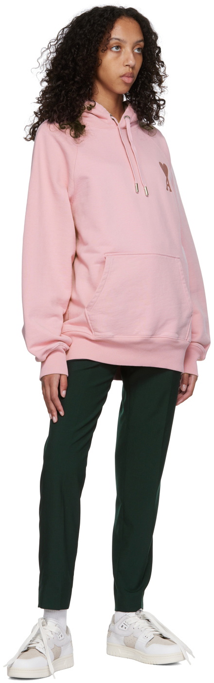 AMI Paris Pink Ami de Cœur Hoodie