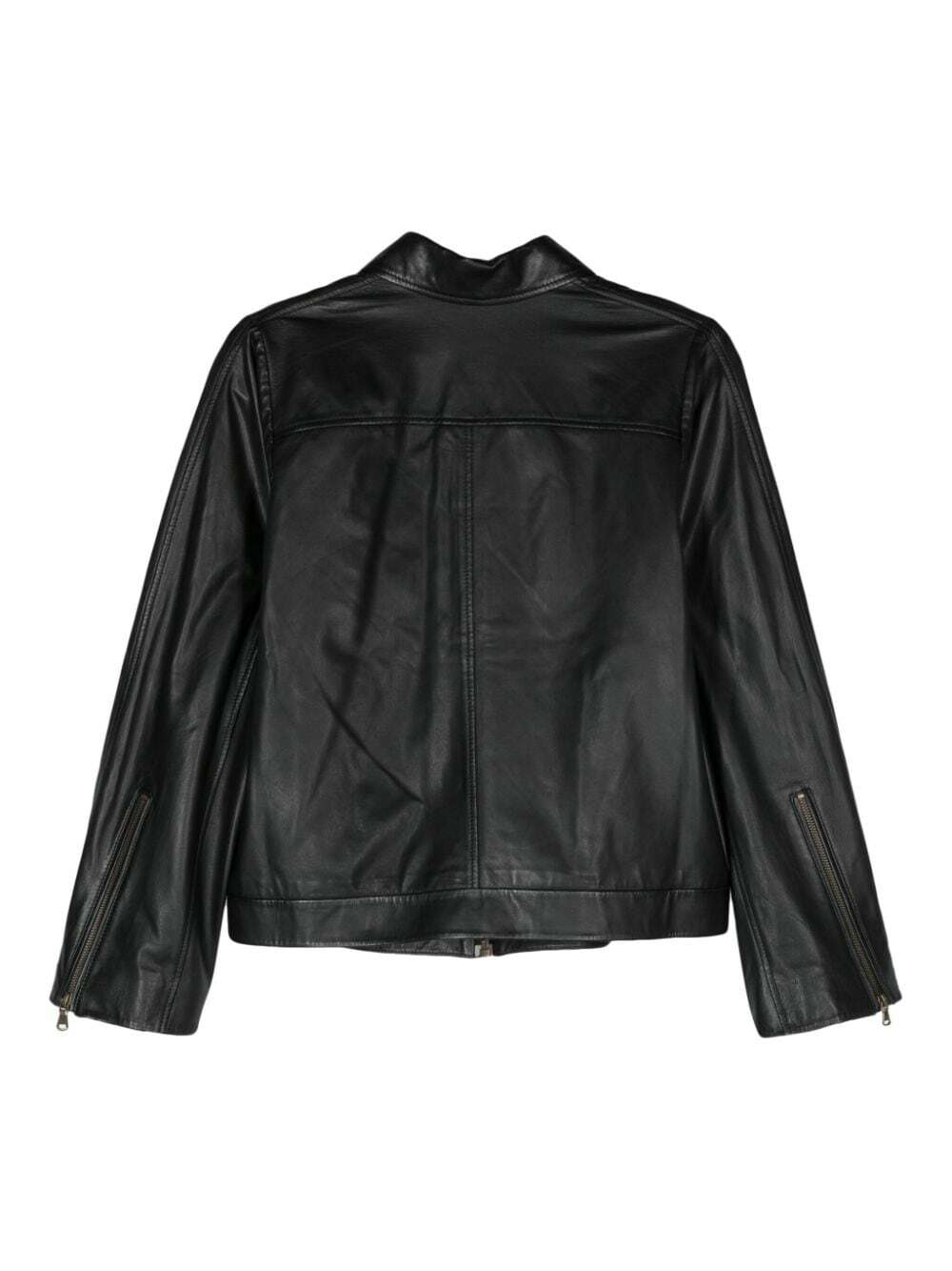 FORTE FORTE - Leather Zipped Jacket Forte Forte