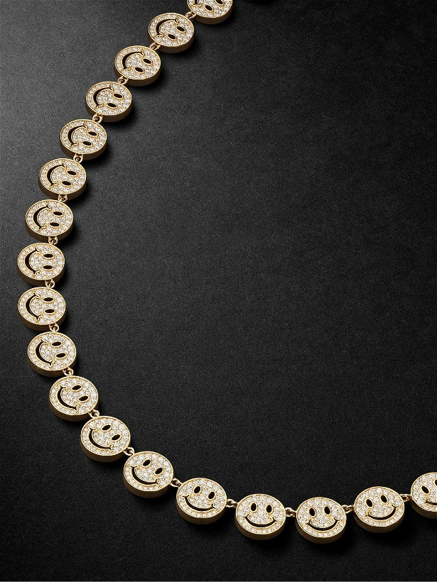 Photo: Sydney Evan - Happy Face Eternity Gold Diamond Necklace