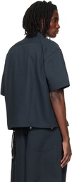 Song for the Mute Black Zip Up Workman Shirt