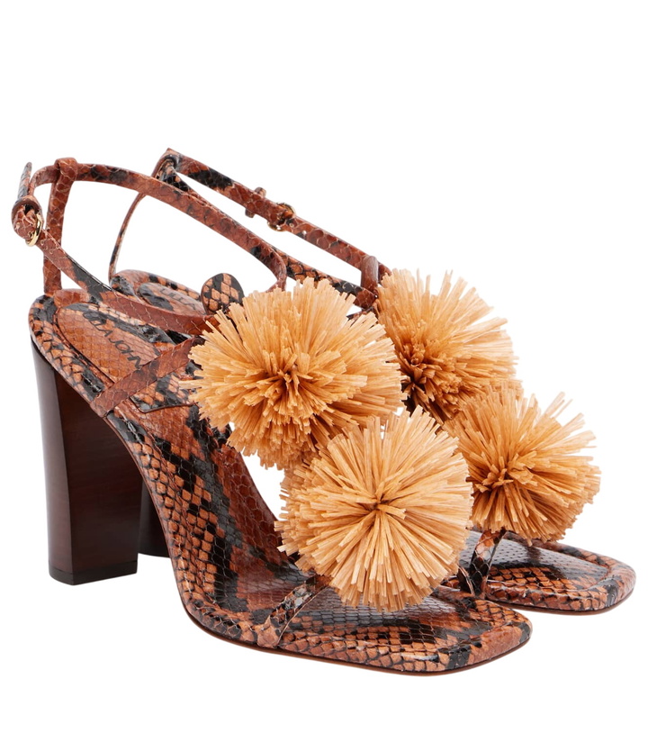 Photo: Ulla Johnson Isolde raffia-trimmed leather sandals