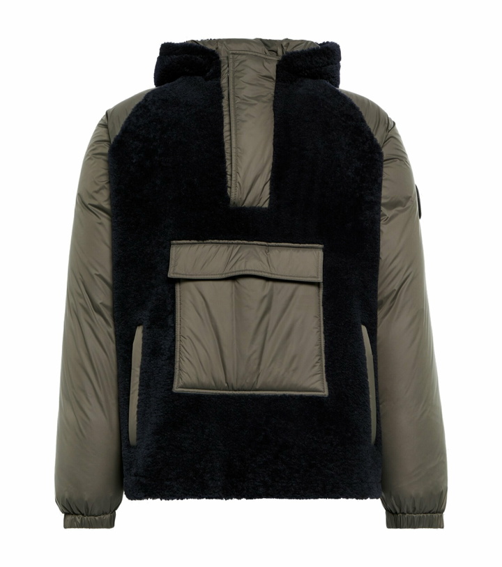 Photo: Giorgio Armani - Shearling-paneled hooded down jacket