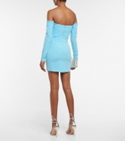 Alex Perry Paityn off-shoulder crêpe minidress