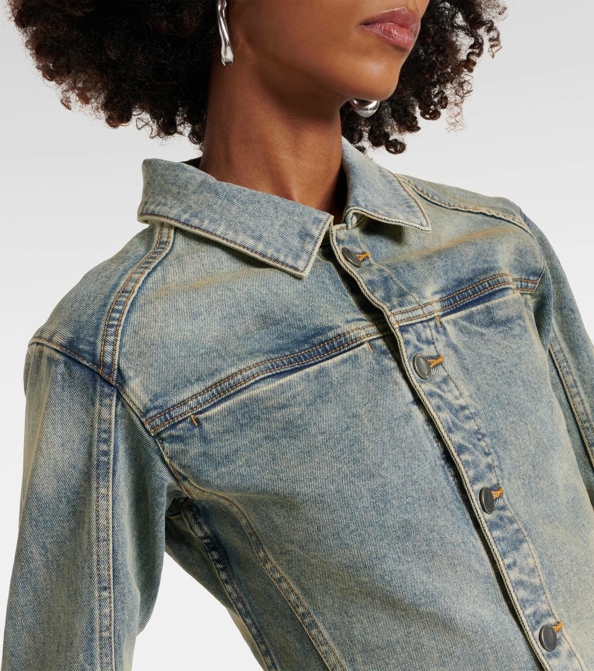 Entire Studios Cropped denim jacket