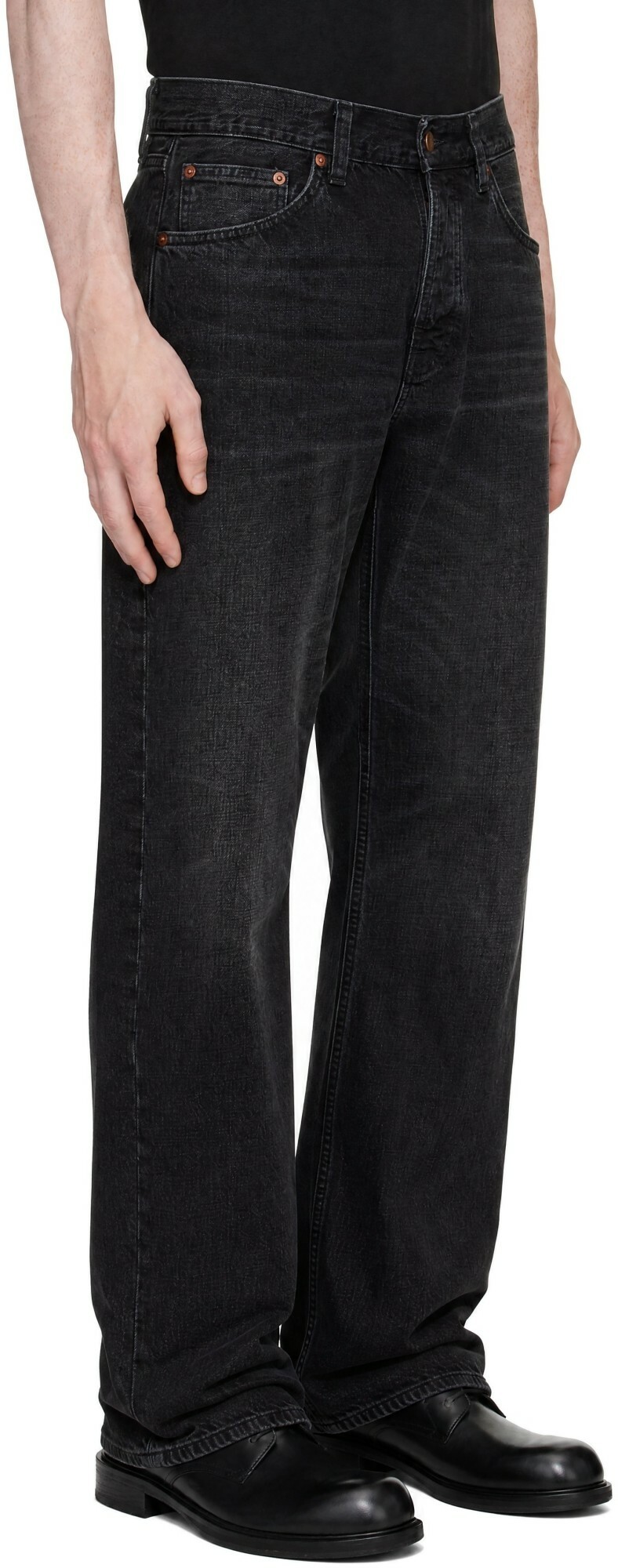 Nudie Jeans Black Loud Larry Jeans