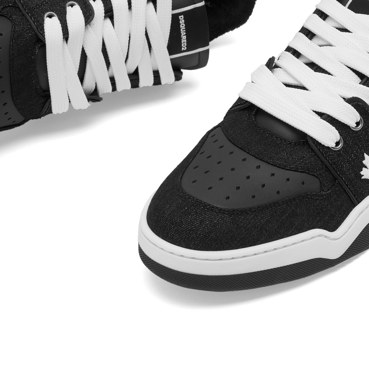 Dsquared2 Men's Spiker Sneakers in Black/White Dsquared2